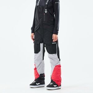 Montec Fawk Women’s Snowboard Pants - Black/Light Grey/Coral XS
